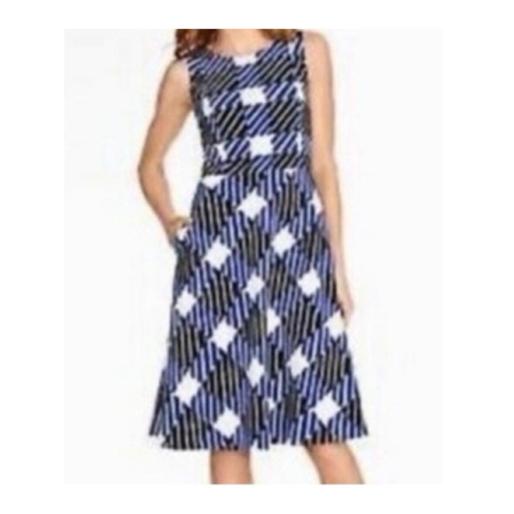 Talbots Checkered‎ Fit And Flare Dress NWT